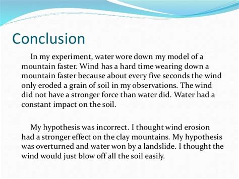 what can you conclude about erosion in the experiment|Erosion Experiment .